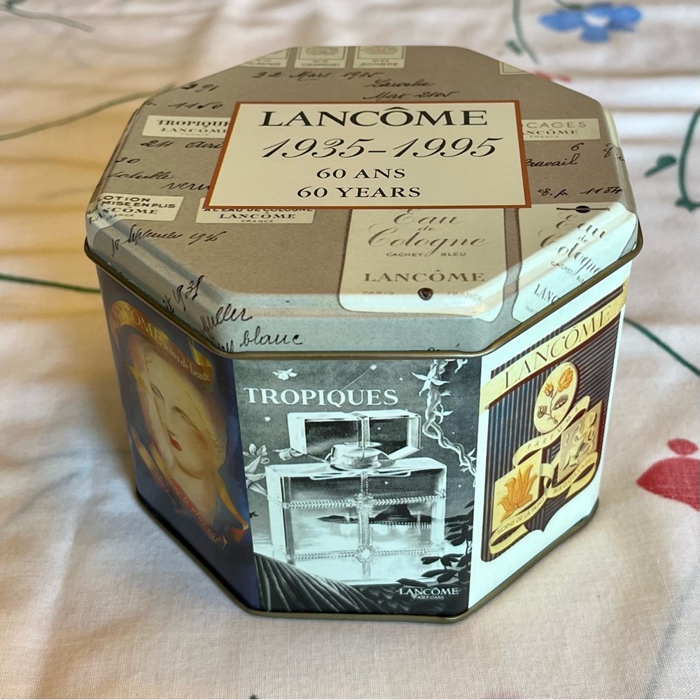 Vintage Lancome Tin Celebrating 60 Years 1935-1995